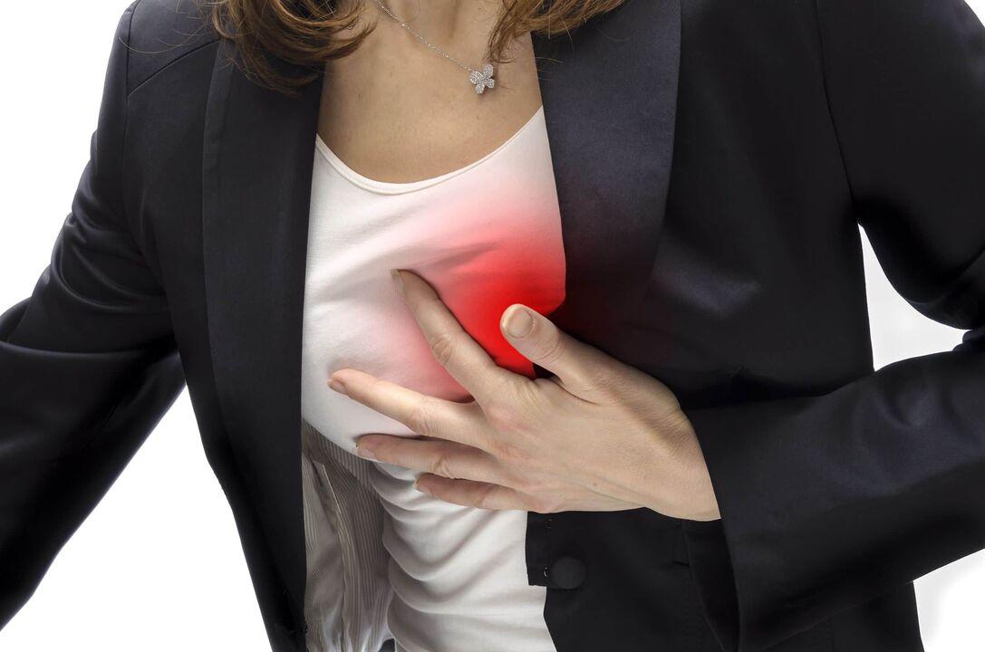 nyeri di jantung dengan osteochondrosis serviks